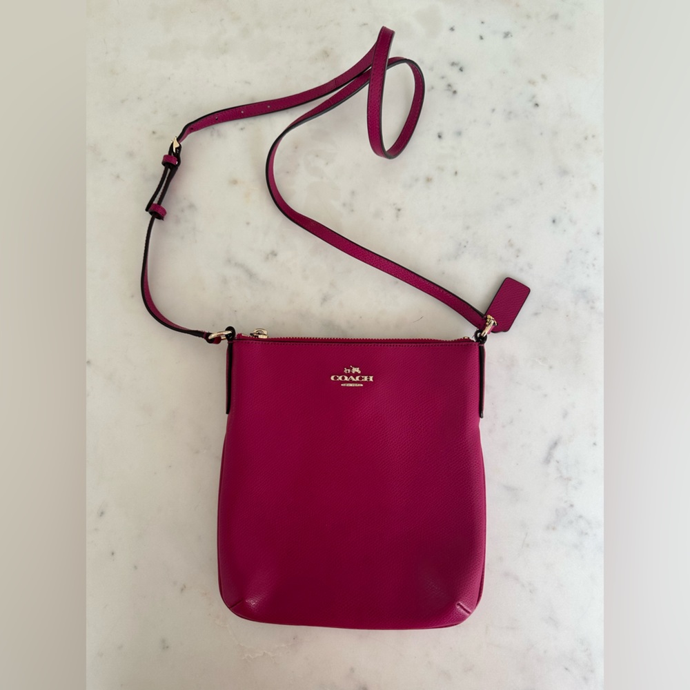 Coach Messenger Bag in Cranberry